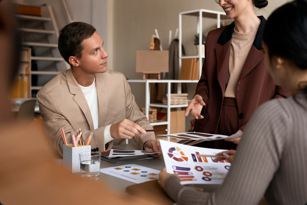 Professional advertising team member